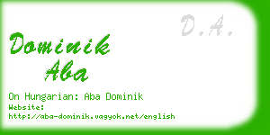 dominik aba business card